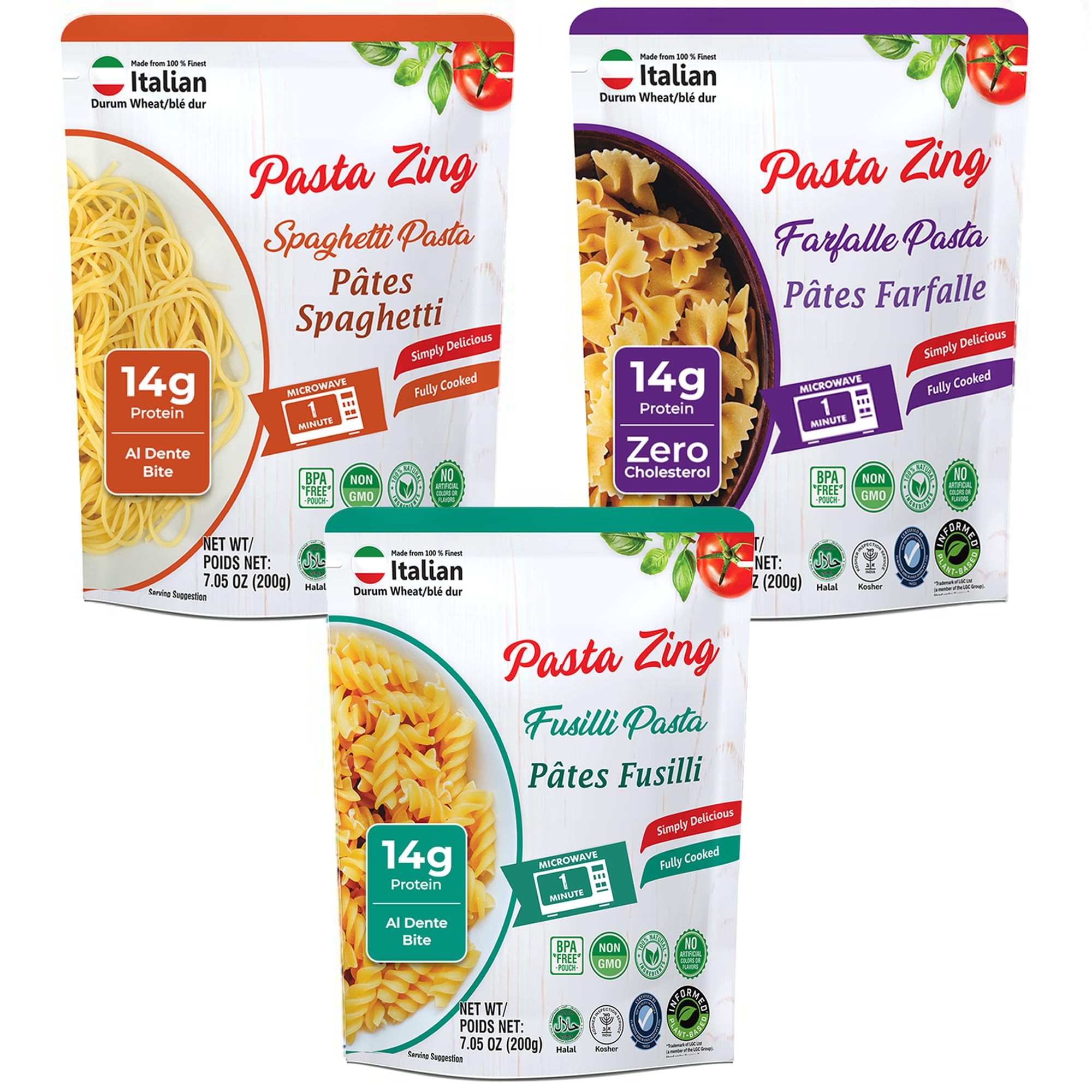makaron 　M Amazon.com: Pasta Zing Microwavable Variety Pasta Pack of 7 | 2x
